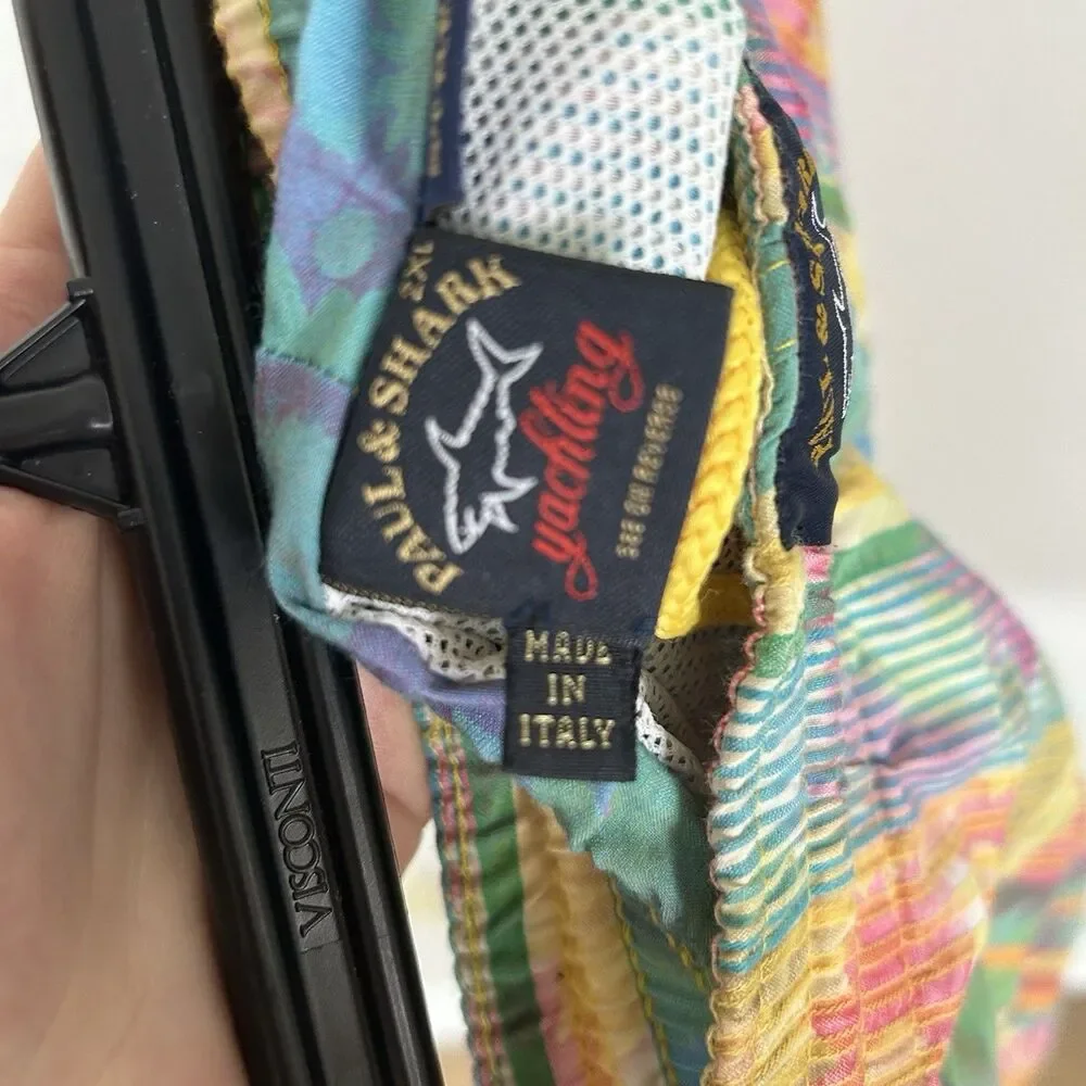 Paul & Shark Yachting Swim Trunks Mens 2XL Floral Colorful Board Shorts